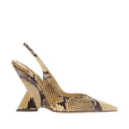 THE ATTICO ''CHEOPE'' SAND AND BLACK SLINGBACK