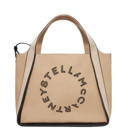 STELLA MCCARTNEY LOGO BANANATEX CANVAS CROSSBODY BAG