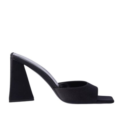 THE ATTICO 'MINI DEVON' BLACK MULE