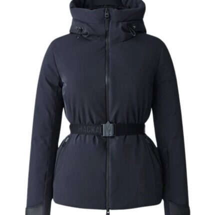 MACKAGE KRYSTAL AGILE-360 BELTED DOWN SKI JACKET WITH HOOD