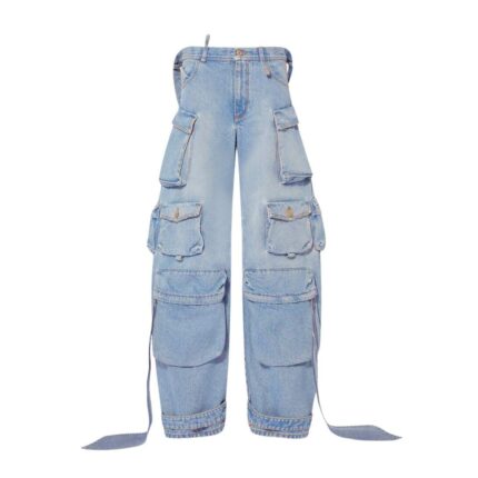 THE ATTICO SKY BLUE LONG PANTS