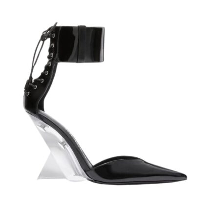 THE ATTICO ''MORGAN'' BLACK ANKLET PUMP
