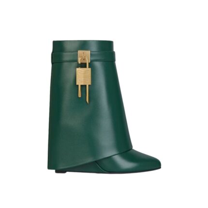 GIVENCHY SHARK LOCK ANKLE BOOTS IN LEATHER