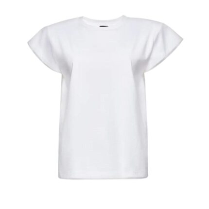 MAGDA BUTRYM T SHIRT WITH PADDED SHOULDERS