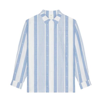 GIVENCHY SHIRT IN LINEN WITH 4G STRIPES
