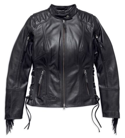 HARLEY DAVIDSON WOMEN'S BOONE FRINGED LEATHER JACKET